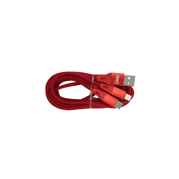 CAVO USB 3in1 1.2M ENIVOITECH - JEANS ROSSO