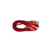 CAVO USB 3in1 1.2M ENIVOITECH - JEANS ROSSO