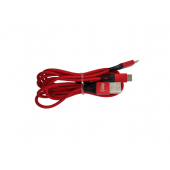 CAVO USB 3in1 1.2M ENIVOITECH - NYLON ROSSO