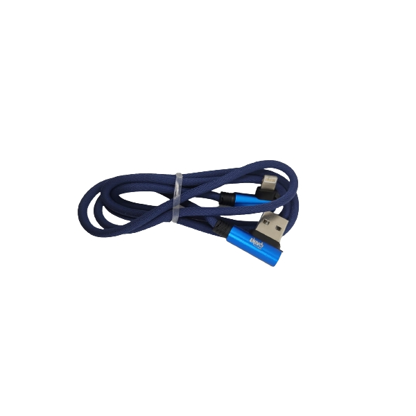 CAVO USB IPHONE 1M ATTACCO LATERALE ENIVOITECH - JEANS BLU