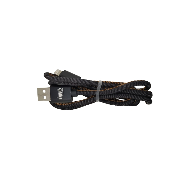 CAVO USB IPHONE 1M ENIVOITECH - JEANS NERO