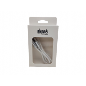 CAVO USB IPHONE 1M ENIVOITECH - NYLON ARGENTO