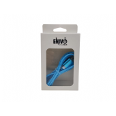 CAVO USB IPHONE 1M ENIVOITECH - NYLON AZZURRO