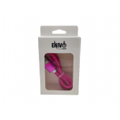 CAVO USB IPHONE 1M ENIVOITECH - NYLON FUCSIA