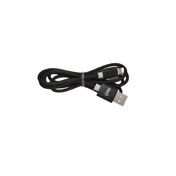 CAVO USB IPHONE 1M ENIVOITECH - NYLON NERO