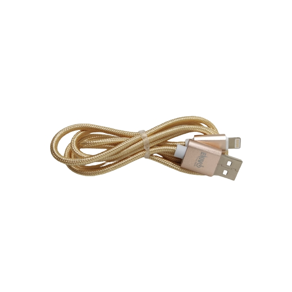 CAVO USB IPHONE 1M ENIVOITECH - NYLON ORO