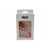 CAVO USB IPHONE 1M ENIVOITECH - NYLON ROSA