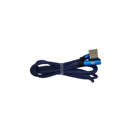 CAVO USB MICRO 1M ATTACCO LATERALE ENIVOITECH - JEANS BLU