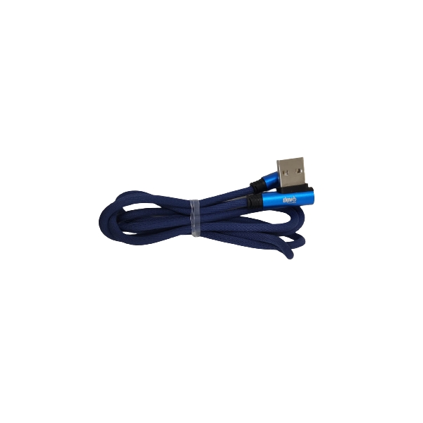 CAVO USB MICRO 1M ATTACCO LATERALE ENIVOITECH - JEANS BLU