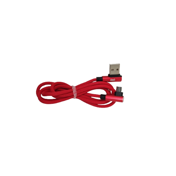 CAVO USB MICRO 1M ATTACCO LATERALE ENIVOITECH - JEANS ROSSO