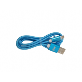 CAVO USB MICRO 1M ENIVOITECH - NYLON AZZURRO