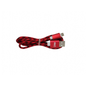 CAVO USB MICRO 1M ENIVOITECH - NYLON NERO/ROSSO