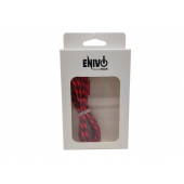 CAVO USB MICRO 1M ENIVOITECH - NYLON NERO/ROSSO