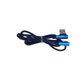 CAVO USB TIPO-C 1M ATTACCO LATERALE ENIVOITECH - JEANS BLU