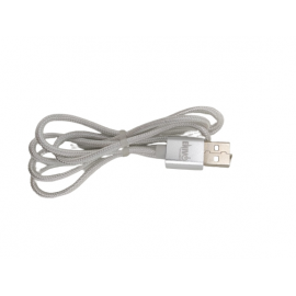 CAVO USB TIPO-C 1M ENIVOITECH - NYLON ARGENTO