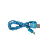 CAVO USB TIPO-C 1M ENIVOITECH - NYLON AZZURRO