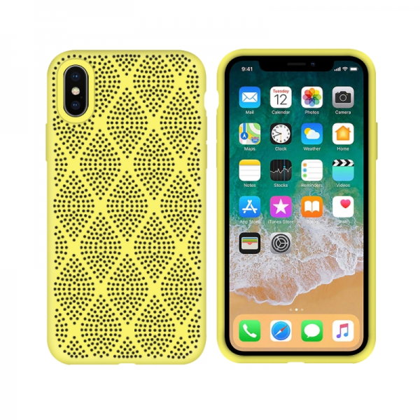 COVER IPHONE X E XS GIALLO CASE-51630