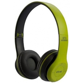 Cuffia Wireless 5.0 Con Comandi MP3 P47 Verde