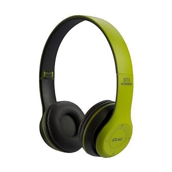 Cuffia Wireless 5.0 Con Comandi MP3 P47 Verde