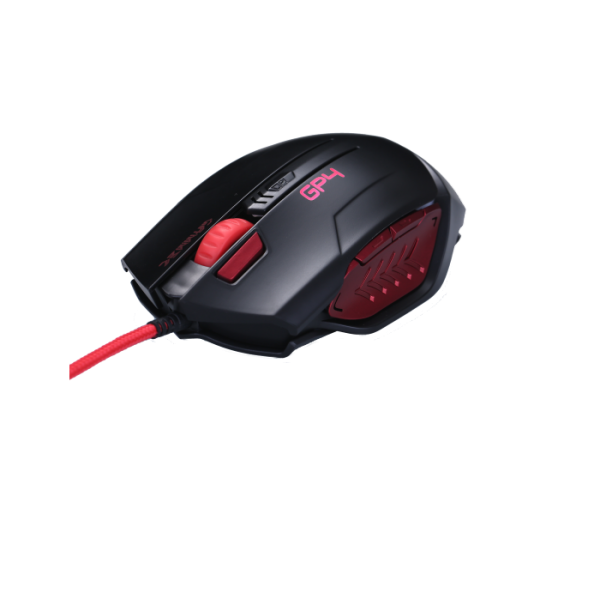 Mouse GAMMEC GP4 Nero-Rosso - M0GP4R